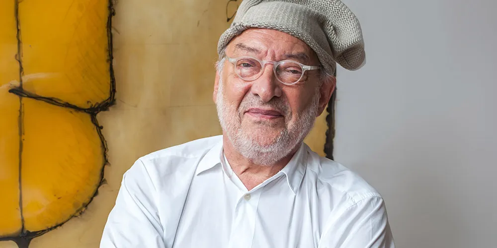A portrait of designer Gaetano Pesce